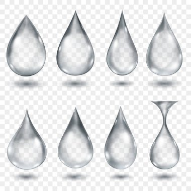 Yarı saydam su damlaları