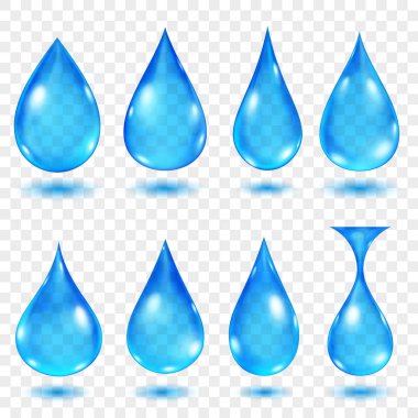 Yarı saydam su damlaları