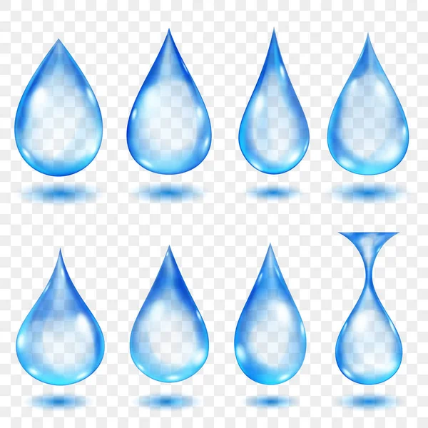 Gotas de água translúcidas —  Vetores de Stock