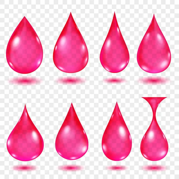 Translucent water drops — Stock Vector