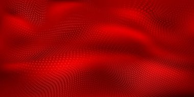Abstract wavy halftone dots background