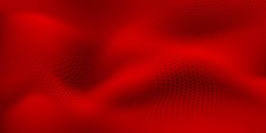 Abstract wavy halftone dots background