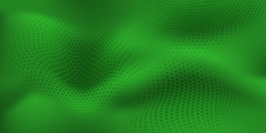 Abstract wavy halftone dots background