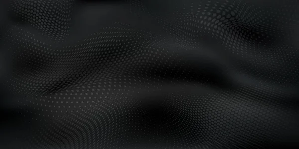 Abstract wavy halftone dots background — Stok Vektör