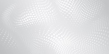 Abstract wavy halftone dots background
