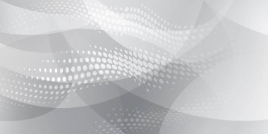 Yarım ton noktalarının ve eğri çizgilerin soyut arkaplanı