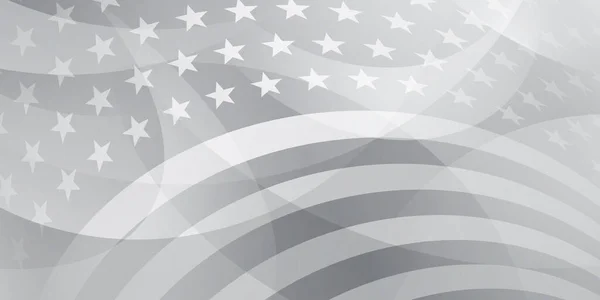 День Независимости Сша Абстрактный Фон Элементами Американского Флага Серых Цветах — стоковый вектор