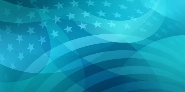 День Независимости Сша Абстрактный Фон Элементами Американского Флага Светло Голубых — стоковый вектор