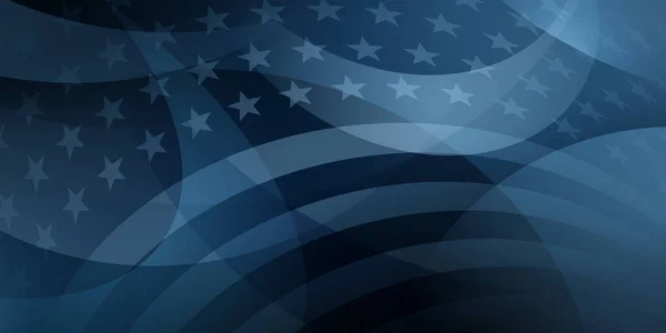 День Независимости Сша Абстрактный Фон Элементами Американского Флага Темно Синих — стоковый вектор