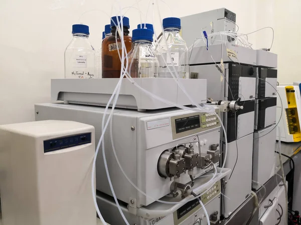 High Performance Liquid Chromatography Equipment Hplc Scientific Laboratory 스톡 사진