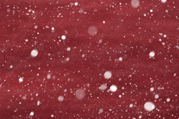 Fondo de papel rojo de Navidad, Copiar espacio, Copos de nieve — Foto de Stock