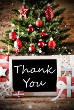 Teşekkür ile Noel Ağacı