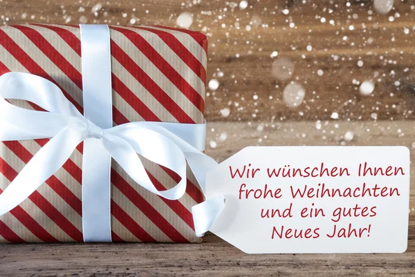 Подарунок з сніжинками, Вейхтен Неес Джар означає Різдво новий рік — стокове фото