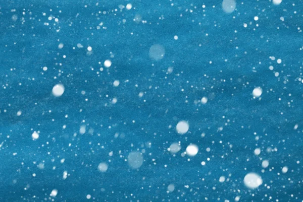 Світло-блакитний Різдвяний фон паперу, копіювати простір, сніжинки — стокове фото