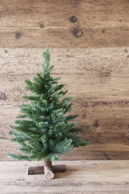 Dikey Noel ağacı, ahşap arka plan, Shabby Chic