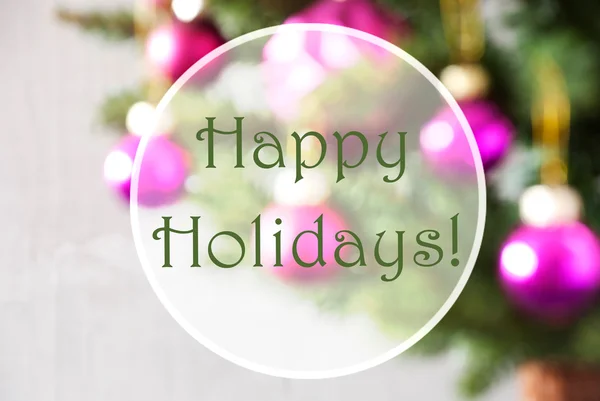 Blurry Balls, Rose Quartz, Happy Holidays — стоковое фото