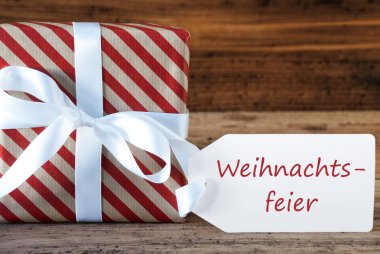 Etiket, Weihnachtsfeier anlamı Noel partisi ile mevcut