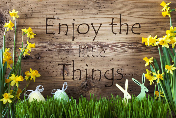 Пасхальные украшения, грас, цитаты Наслаждайтесь мелочами
