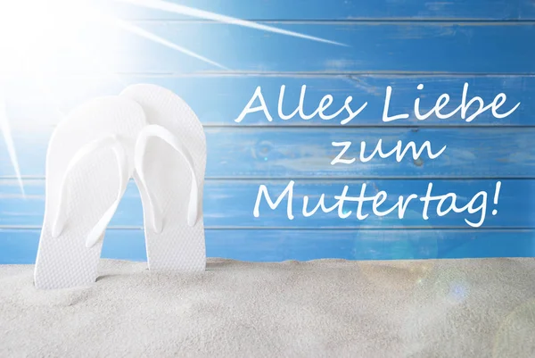 Sunny Summer Background, Muttertag Means Happy Mothers Day — Stock Photo, Image