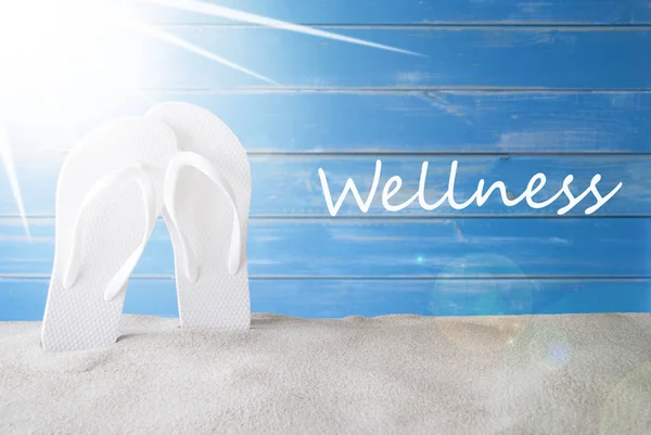 Sunny Summer Background, Text Wellness — Stock Photo, Image