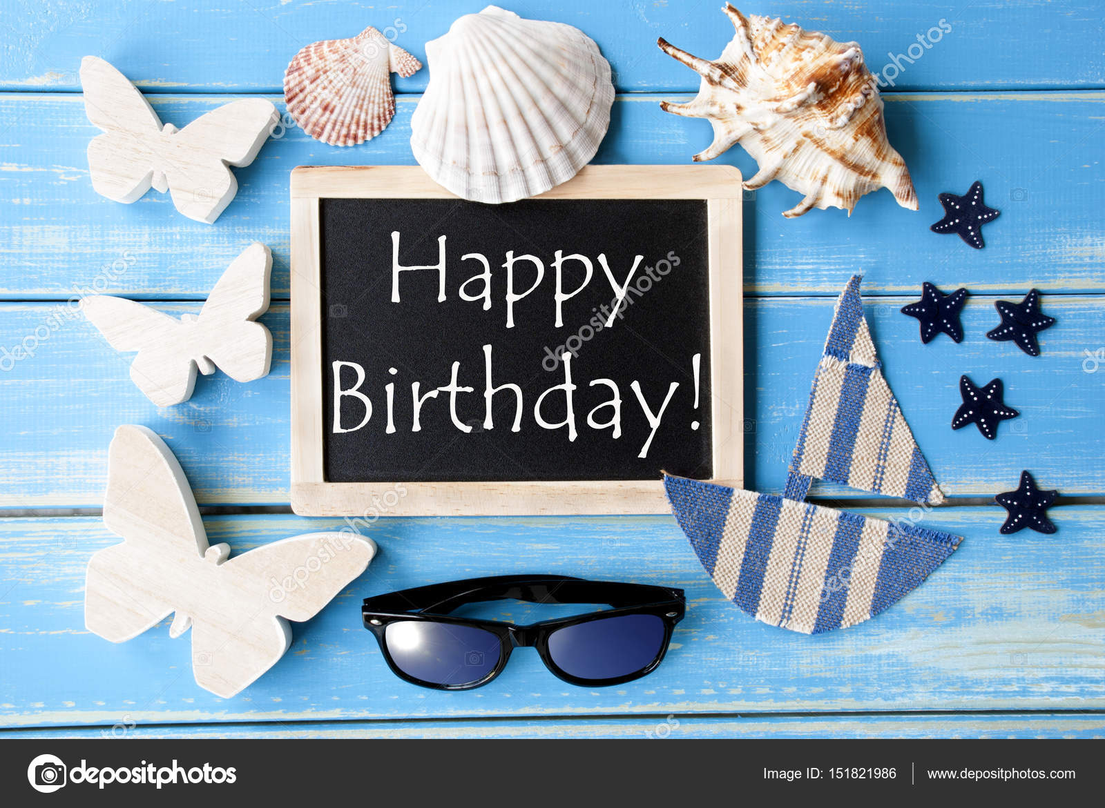 Blackboard Decoration For Birthday Blackboard With Maritime