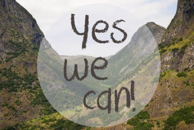 Vadi ve dağ, Norveç, Evet biz metin