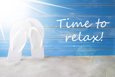 Güneşli yaz arka plan, metin zaman dinlenmek için