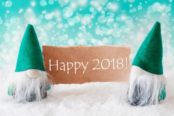 Gezinti cüceler ile kart, mutlu 2018