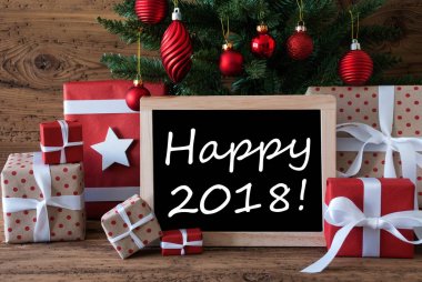 Renkli Noel ağacı, metin mutlu 2018