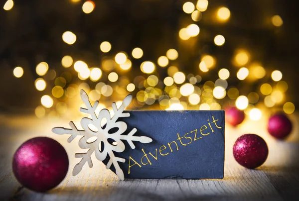 Pozadí, světla, Adventszeit znamená příchod Vánoc — Stock fotografie