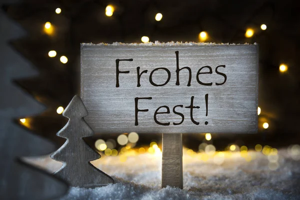 Weißer Weihnachtsbaum, frohes Fest bedeutet frohe Weihnachten — Stockfoto