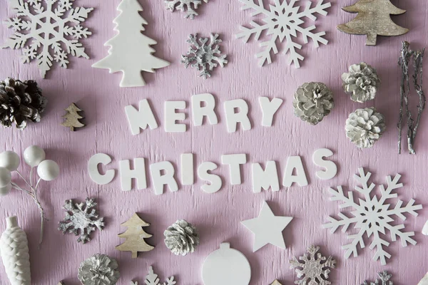 Düz Lay, mutlu Noeller harflerle