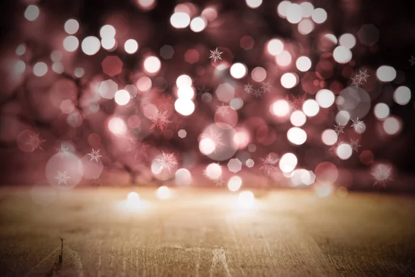 ピンクのクリスマス ライトの背景、パーティーやお祝い木のテクスチャ — ストック写真