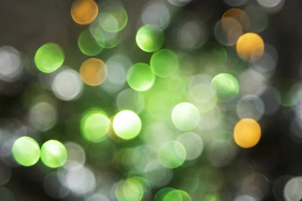 Sparkling Green Lights Background, Party Or Christmas Texture — Stock Photo, Image