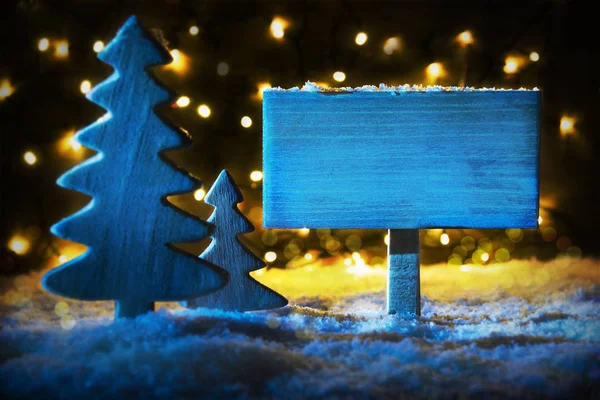 Árbol de Navidad azul, Copiar espacio — Foto de Stock