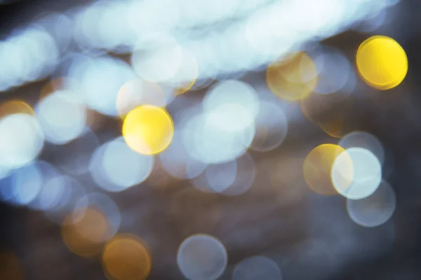 Blurry Golden Lights Background, Disco, Celebration Or Christmas Texture — Stock Photo, Image