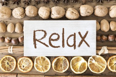 Noel yemek düz Lay, metin sakin ol