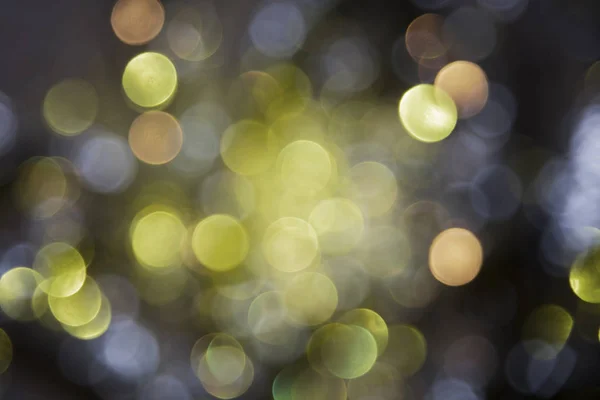 Sparkling Yellow Lights Background, Party Or Christmas Texture — Stock Photo, Image