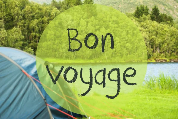 Lago Camping, Bon Viaggio significa buon viaggio — Foto Stock