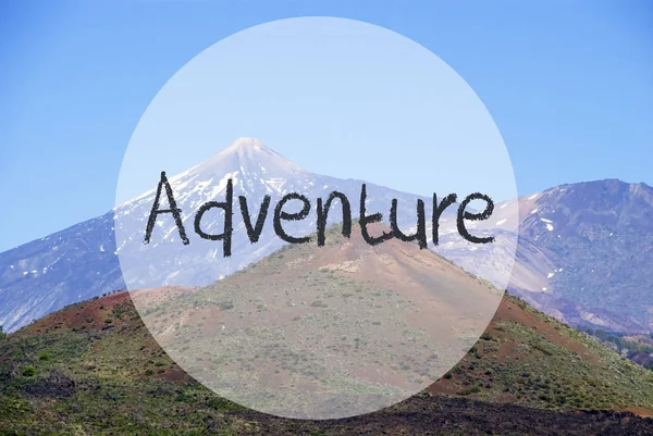 Vulcano Mountain, Text Adventure — Stock Photo, Image