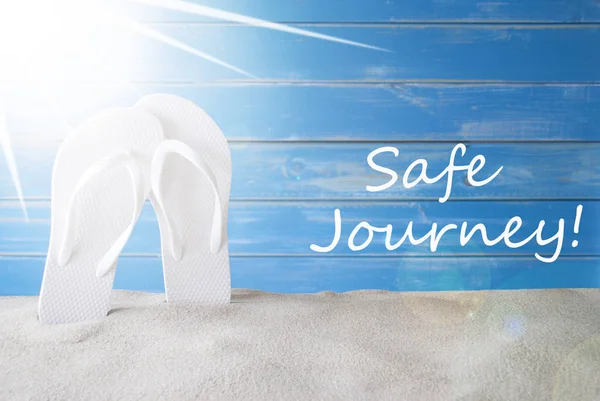 Sunny Summer Background, Text Safe Journey — Stock Photo, Image