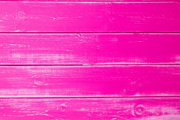 Intenzivní růžové dřevěné pozadí, kopírovací prostor — Stock fotografie