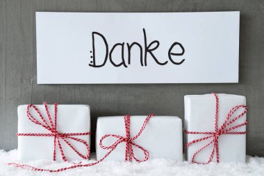 Üç Hediye, İmza, Kar, Danke Teşekkür Ederim