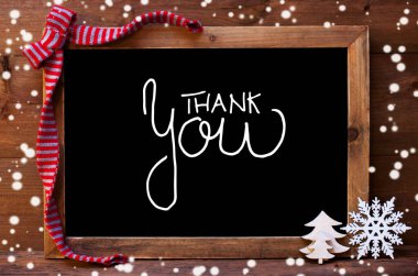 Tebeşir tahtası, Noel Dekorasyonu, Kar Taneleri, Kaligrafi Teşekkürler