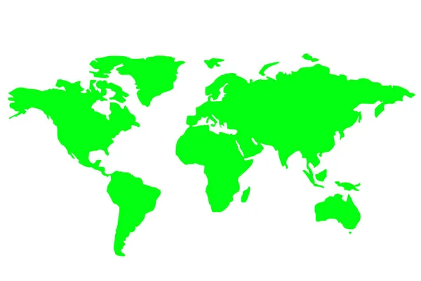 Mapa global, aislado en un blanco . — Foto de Stock