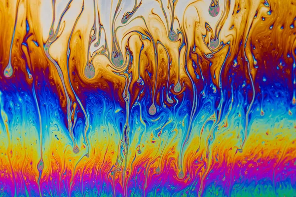 Psychédélique, multicolore savon bulle fond abstrait — Photo