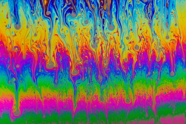 Psychedelic, multicolored soap bubble abstract background — Stock Photo, Image