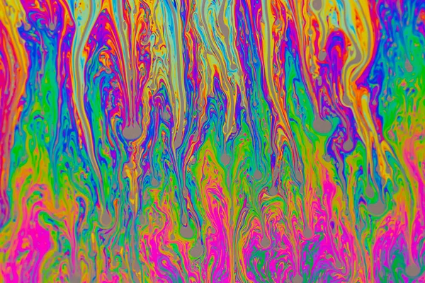 Психоделічний, різнокольоровий мильний бульбашковий абстрактний фон — стокове фото