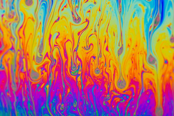 Psychedelic, multicolored soap bubble abstract background — Stock Photo, Image