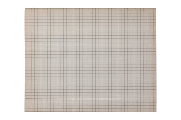 Blank Squared Notebook Sheet — Stock Photo, Image